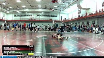 90 lbs Champ. Round 3 - Jonah Odum, Roncalli Wrestling Foundation vs Daniel LaRocca, Center Grove Wrestling Club