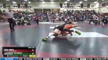 182 lbs Round 2 - Lawrence Taylor III, Waterloo East vs Tate Joens, Prairie, Cedar Rapids