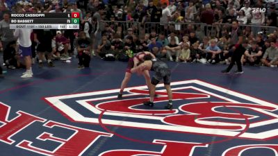 150 lbs Semifinal - Rocco Cassioppi, IL vs Bo Bassett, PA