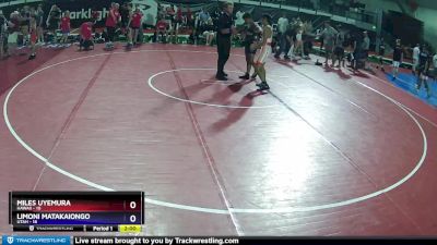 130 lbs Cross Bracket (8 Team) - Miles Uyemura, Hawaii vs Limoni Matakaiongo, Utah