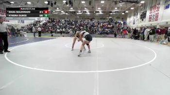 Girls 145 lbs Quarterfinal - Kyndra Olmos, Lincoln Girls vs Diana Maldonado, Saint Francis&nbsp;Girls