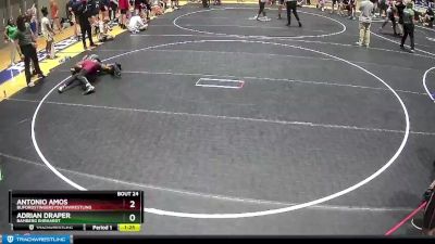 152 lbs Cons. Round 2 - Antonio Amos, BufordStingersYouthWrestling vs Adrian Draper, Bamberg Ehrhardt