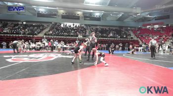 58 lbs Consi Of 4 - Cash Bayer, Broken Arrow Wrestling Club vs Baylon Reece, Grove Takedown Club