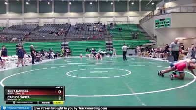 126 lbs Quarters & 1st Wb (16 Team) - Carlos Santa, Harrison vs Trey Daniels, North Cobb