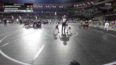 45 lbs Round Of 32 - Hunter Gattone, North Hunterdon vs Greyson Ottaviano, Jefferson Township