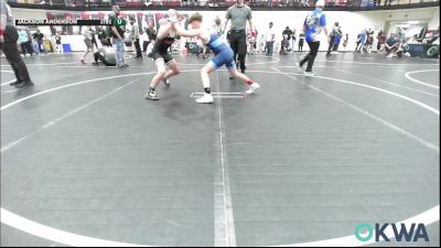 110 lbs 3rd Place - Jonah Flores, Amped Wrestling vs Jackson Anderson, Saints Youth Wrestling Club