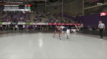 174 lbs Semis (4 Team) - Trammel Robinson, Grand Valley State vs Shamon Handegan, McKendree