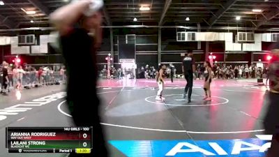 100 lbs Round 5 - Lailani Strong, BlackCat WC vs Arianna Rodriguez, Way Out West