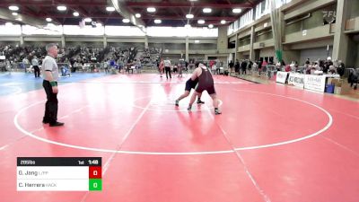 285 lbs Quarterfinal - Gabe Jang, Leonia/Palisades Park vs Christopher Herrera, Hackensack