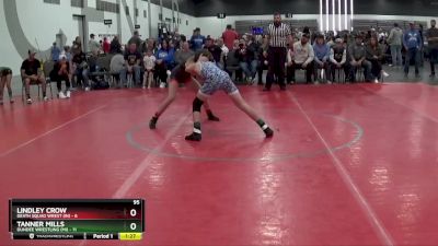 95 lbs Round 1 (8 Team) - Tanner Mills, Dundee Wrestling (MI) vs Lindley Crow, Death Squad Wrest (IN)