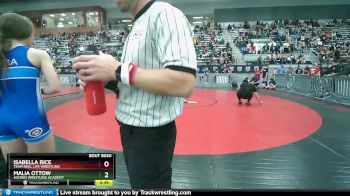 110 lbs Quarterfinal - Malia Ottow, Ascend Wrestling Academy vs Isabella Rice, Team Real Life Wrestling
