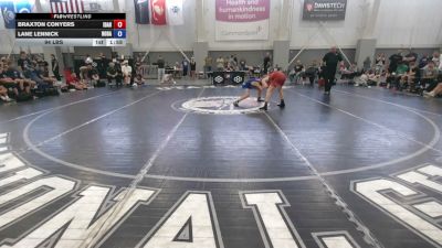 100 lbs Braxton Conyers, Idaho vs Lane Lennick, North Dakota