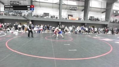 126 lbs Champ. Rd Of 16 - Jason Lin, Poway Wreslting / Poway RTC vs Mack Pell, Cashmere Wrestling Club