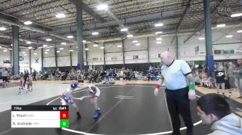 77 lbs Consi Of 4 - Layne Stout, Anderson Attack WC vs Nova Andrade, Toppenish USA