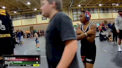 60 lbs Semifinal - William Uszenski, Refinery vs Milo Ksebe, McDonald Wrestling Academy