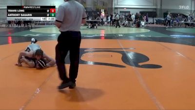 133 lbs Semifinal - Anthony Sagaris, Lake Erie College vs Travis Long, Bellarmine