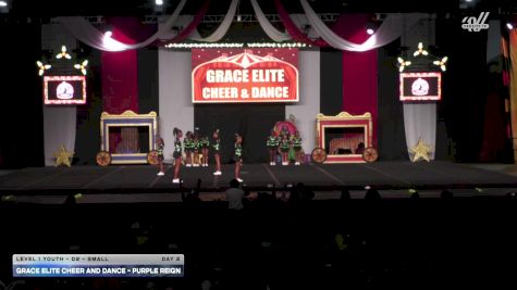 Grace Elite Cheer and Dance - Purple Reign [2025 L1 Youth - D2 - Small Day 2] 2025 ASC Battle Under the Big Top Grand Nationals