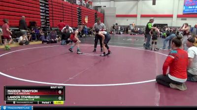 90 lbs Cons. Round 2 - Maddox Tennyson, Tiger Elite Wrestling vs Landon Stambaugh, Piedmont Wrestling Club