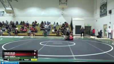 184 lbs Semifinal - Troy Garza, East Los Angeles College vs Celso Silva, Palomar College