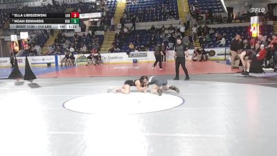 114 lbs Semifinal - Ella Libiszewski, Ludlow vs Noah Edwards, Duxbury