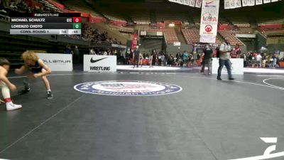 Schoolboys - 75 lbs Cons. Round 1 - Lorenzo Choto vs Michael Schultz, Origin Training Center