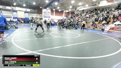 175 lbs Cons. Round 4 - Max Topete, South Hills Hs vs Ryan Lowry, Costa Mesa