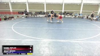 215 lbs Placement Matches (8 Team) - Daniel Moylan, California vs Brady Brown, Pennsylvania