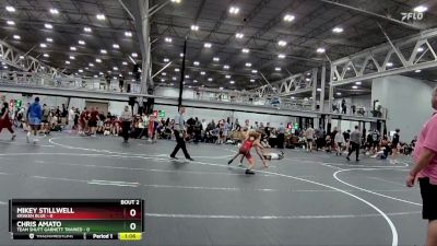 98 lbs Semis (4 Team) - Mikey Stillwell, Kraken Blue vs Chris Amato, Team Shutt Garnett Trained