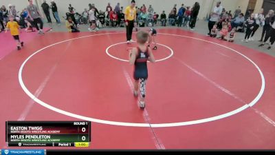 49 lbs Round 1 - Easton Twigg, North DeSoto Wrestling Academy vs Myles Pendleton, North DeSoto Wrestling Academy