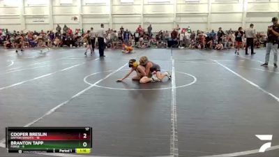 92 lbs Round 3 (6 Team) - Cooper Breslin, Dayton Bandits vs Branton Tapp, Forge