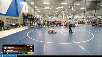 85 lbs Cons. Round 4 - Wil Brown, GC Junior Wrestling Club vs Kelton King, Top Of Utah