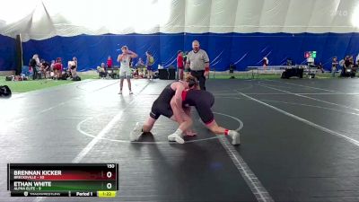 150 lbs Round 5 (8 Team) - Ethan White, Alpha Elite vs Brennan Kicker, Brecksville