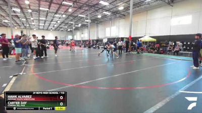 113 lbs Round 1 - Hawk Alvarez, Mayfair Youth Wrestling vs Carter Day, Corona Del Mar