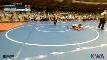 60 lbs Consi Of 4 - Axel Gregory, Tulsa Blue T Panthers vs Trysten Harris, Commandos Wrestling Academy