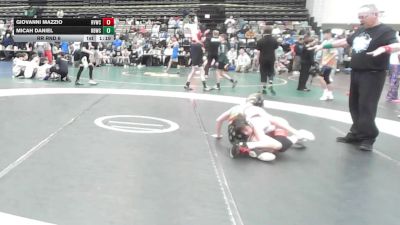 77 lbs Rr Rnd 6 - Giovanni Mazzio, Revolution Wrestling Club - MSC vs Micah Daniel, Rabbit Wrestling Club - MSC