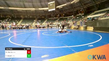 85 lbs 3rd Place - Bryson Harris, HURRICANE WRESTLING ACADEMY vs Tyler Haxel, Lions Wrestling Academy