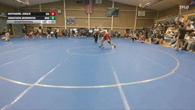 174 lbs Quarterfinal - Nathaniel Angle, Arizona Christian University vs Jonathon Morrison, Doane