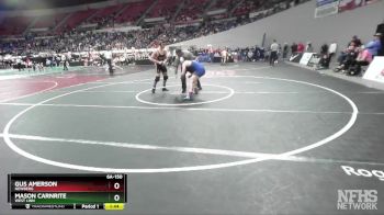 6A-150 lbs Quarterfinal - Gus Amerson, Newberg vs Mason Carnrite, West Linn