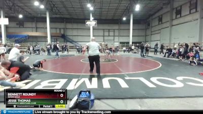 69 lbs Round 2 - Jesse Thomas, CROSSFACE Wrestling Club vs Bennett Roundy, Idaho Gold