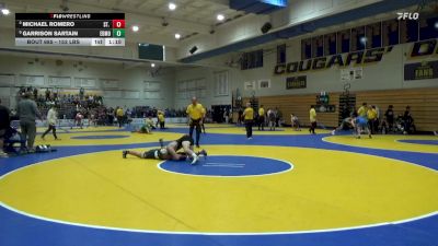 153 lbs Quarterfinal - Michael Romero, St. John Bosco vs Garrison Sartain, Edmond North (OK)