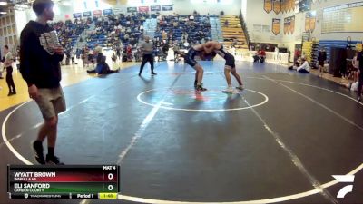 175 Blue Round 2 - Eli Sanford, Camden County vs Wyatt Brown, Wakulla Hs