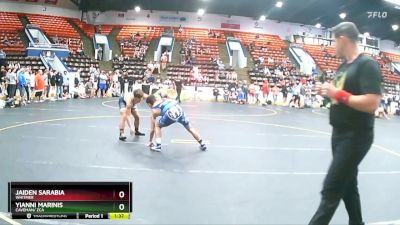 135 lbs Quarterfinal - Yianni Marinis, Caveman/ ZCA vs Jaiden Sarabia, Whitmer