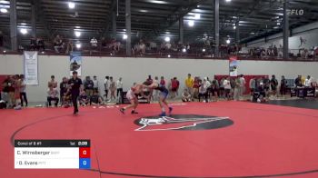 70 kg Consi Of 8 #1 - Cade Wirnsberger, Buffalo Valley Regional Training Center vs Dylan Evans, Pittsburgh Wrestling Club