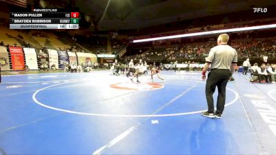 106 Class 3 lbs Quarterfinal - Mason Pullen, Ft. Zumwalt South vs Brayden Robinson, Kearney