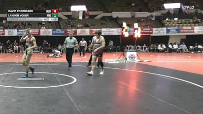141 lbs Semis & Wb (16 Team) - David Rosenfarb, Muhlenberg vs Landon Yoder, Apprentice School