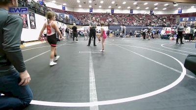 62-67 lbs Rr Rnd 3 - Ashlynn Clark, Choctaw Ironman Youth Wrestling vs Justice Rich, Skiatook Youth Wrestling