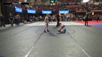 100 lbs Quarterfinal - Anastacia Clark, Livingston Wrestling Club vs Brystol Richards, Butte Wrestling Club