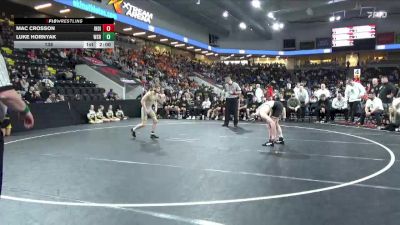 138 lbs Semis - Mac Crosson, Indianola vs Luke Hornyak, Waverly-Shell Rock