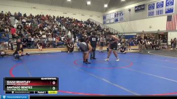 285 lbs Quarterfinal - Isaiah Brantley, Beaumont High School vs Santiago Benitez, Villa Park High School