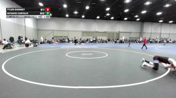 100 lbs 5th Place - Tyler Downey, MF Dynasty vs Octavio Castillo, Mojo 14U